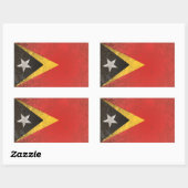 Sticker Rectangulaire Timor oriental (Feuille)