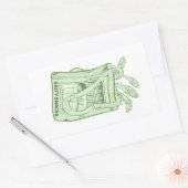 Sticker Rectangulaire Tin de sardines salé snack (Enveloppe)