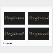 Sticker Rectangulaire Tingle (Feuille)