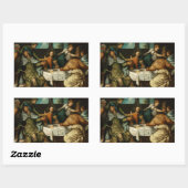 Sticker Rectangulaire Tintoretto - La Cène à Emmaus (Feuille)