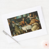 Sticker Rectangulaire Tintoretto - La Cène à Emmaus (Enveloppe)