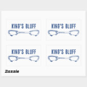 Sticker Rectangulaire Tirage rapide pour l'escalade de King's Bluff Tenn (Feuille)