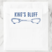 Sticker Rectangulaire Tirage rapide pour l'escalade de King's Bluff Tenn (Sac)