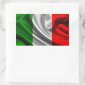 Sticker Rectangulaire Tissu du drapeau italien (Sac)