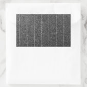 Sticker Rectangulaire Tissu noir gris rayé gris gris rayé (Sac)