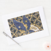 Sticker Rectangulaire Tissu papillon (Enveloppe)