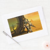 STICKER RECTANGULAIRE TITAN DANS LE DÉSERT D'HYPERION (Enveloppe)