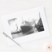 Sticker Rectangulaire Titanic aux quais de Southampton (Enveloppe)