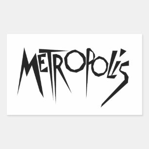 Sticker Rectangulaire Titre de l'affiche du film Metropolis Art du ciném