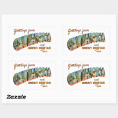 Sticker Rectangulaire TN Chattanooga (Feuille)