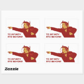 Sticker Rectangulaire To infinity and bey (Feuille)