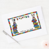 Sticker Rectangulaire Todd Parr - Réservez la bibliothèque de la Journée (Enveloppe)