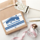 Sticker Rectangulaire Toit bleu (Cadeaux)