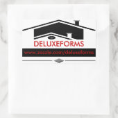 Sticker Rectangulaire Toit noir (Sac)