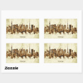 Sticker Rectangulaire Tokyo Japon (Feuille)