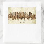 Sticker Rectangulaire Tokyo Japon (Sac)