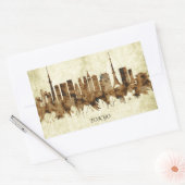 Sticker Rectangulaire Tokyo Japon (Enveloppe)