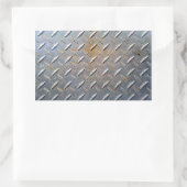 Sticker Rectangulaire Tôle d'acier diamantée robuste graphique (Sac)