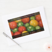 Sticker Rectangulaire Tomates jaunes rouges et tomatillos verts (Enveloppe)