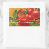 STICKER RECTANGULAIRE TOMATOES CHATOUILLERS CANNINGS SAUCE TOMATO (Sac)