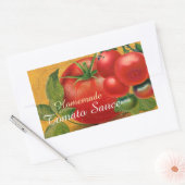 STICKER RECTANGULAIRE TOMATOES CHATOUILLERS CANNINGS SAUCE TOMATO (Enveloppe)