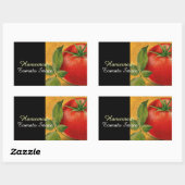 STICKER RECTANGULAIRE TOMATOES CHATOUILLERS CANNINGS SAUCE TOMATO (Feuille)