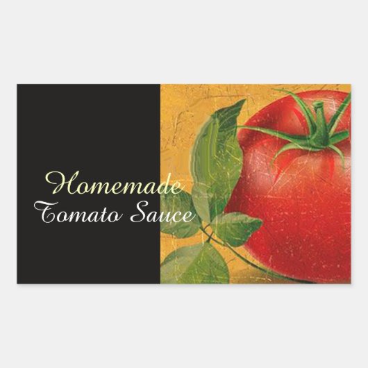 STICKER RECTANGULAIRE TOMATOES CHATOUILLERS CANNINGS SAUCE TOMATO (Devant)