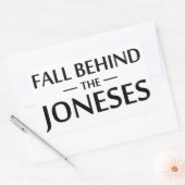 Sticker Rectangulaire Tomber Derrière Les Joneses (Enveloppe)