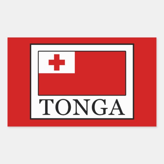 Sticker Rectangulaire Tonga (Devant)