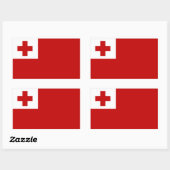 Sticker Rectangulaire Tonga (Feuille)