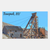 Sticker Rectangulaire Tonopah Nevada (Devant)