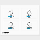 Sticker Rectangulaire tooth loadefirst (Feuille)
