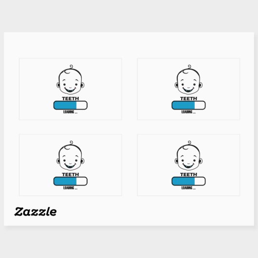 Sticker Rectangulaire tooth loadefirst (Feuille)