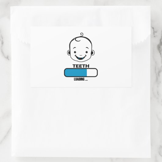 Sticker Rectangulaire tooth loadefirst (Sac)