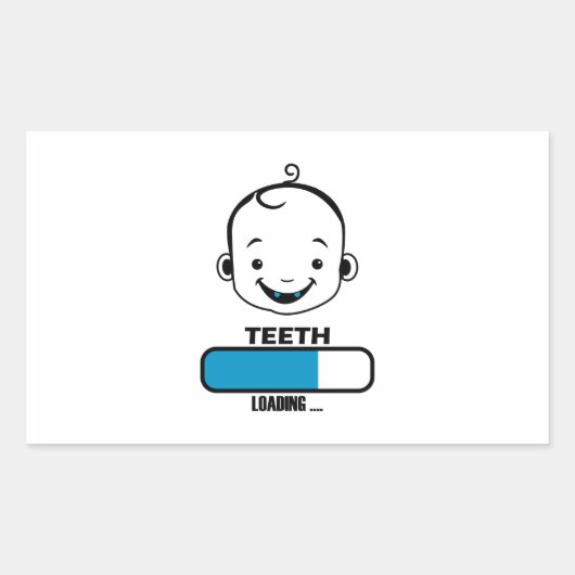 Sticker Rectangulaire tooth loadefirst (Devant)
