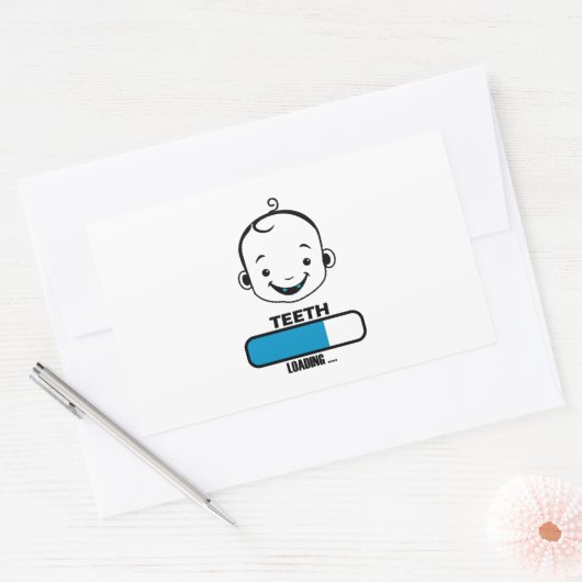Sticker Rectangulaire tooth loadefirst (Enveloppe)