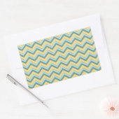 Sticker Rectangulaire Topaz Parties scintillant Chevron Motif (Enveloppe)