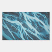 Sticker Rectangulaire Topographie néo-zélandaise (Devant)