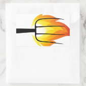 Sticker Rectangulaire Torche et fourche (Sac)