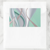 Sticker Rectangulaire Tornade Abstraite à la menthe de chocolat (Sac)