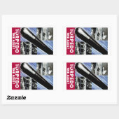 Sticker Rectangulaire Torpiller L'Axe (Feuille)