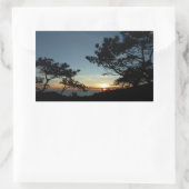 Sticker Rectangulaire Torrey Pine Sunset III Paysage californien (Sac)