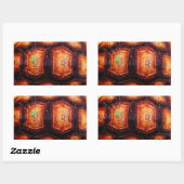 Sticker Rectangulaire Tortois (Feuille)