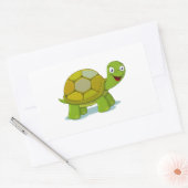 Sticker Rectangulaire Tortue caricaturale (Enveloppe)