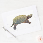 Sticker Rectangulaire Tortue commune - Chelydra serpentina (Enveloppe)