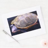 Sticker Rectangulaire Tortue Diamondback (Enveloppe)