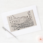 Sticker Rectangulaire Toscane.Italie. Cortona. (Enveloppe)