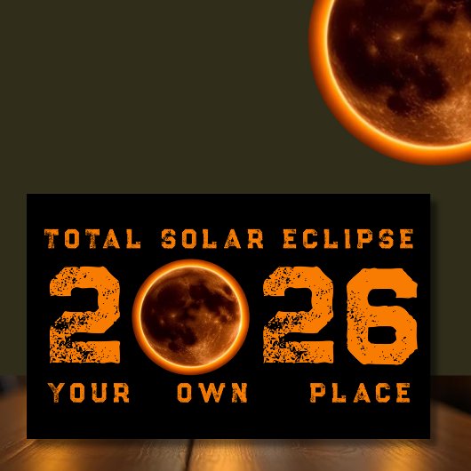 Sticker Rectangulaire Total Solar Eclipse 2026