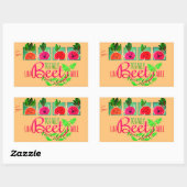 Sticker Rectangulaire Totalement imbattable | Jeu de devis motivationnel (Feuille)