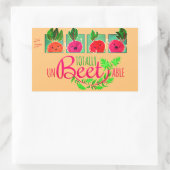 Sticker Rectangulaire Totalement imbattable | Jeu de devis motivationnel (Sac)